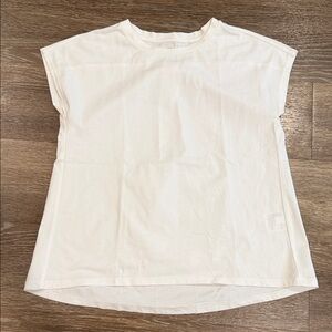 Uniqlo Kids Cream Short Sleeve Tee